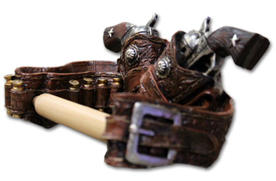 Support à papier hygiénique revolvers[Déco]